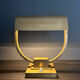Adjustable lamp art deco modernist vintage solid brass, France 1930