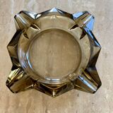 Smoked glass ashtray