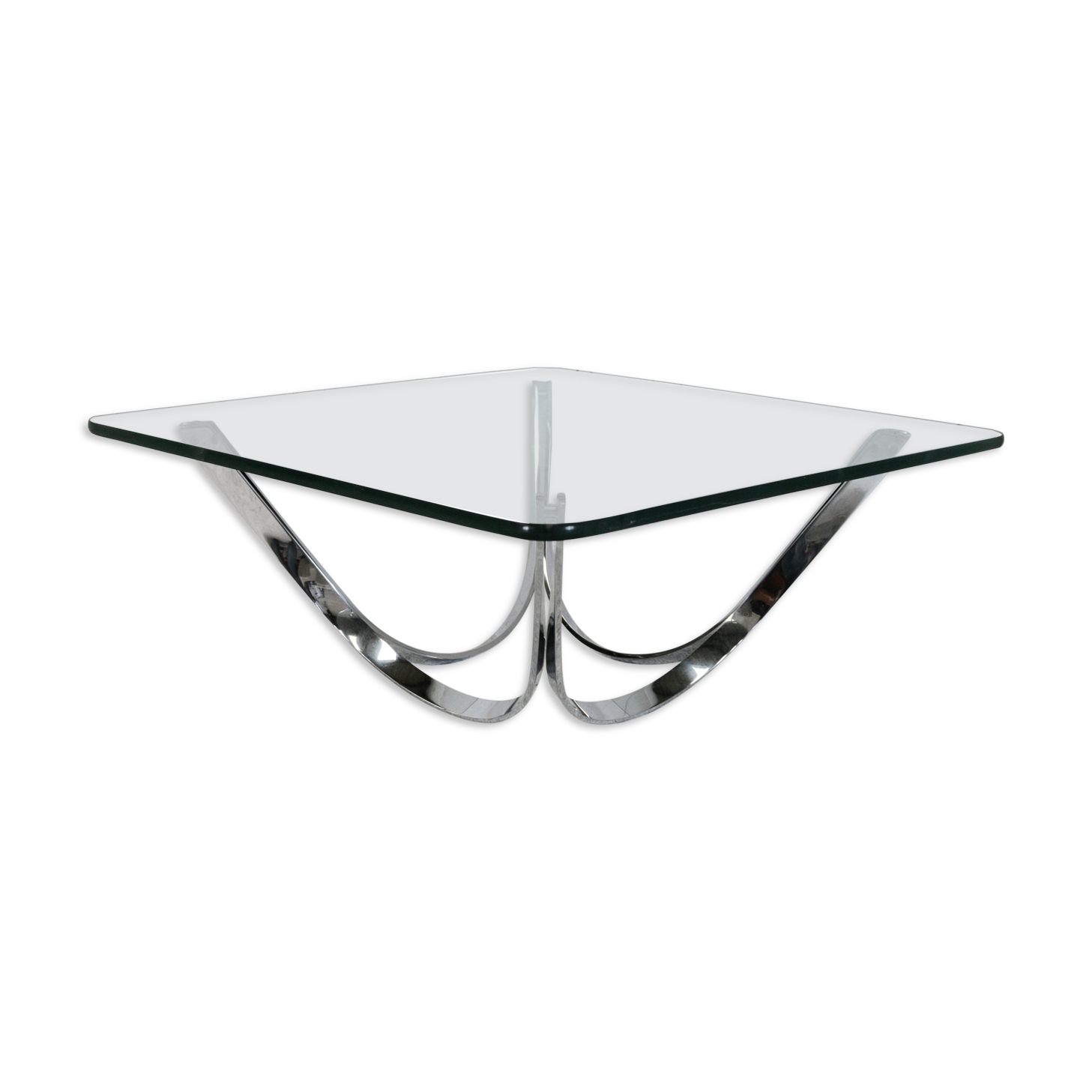 Square coffee table by Roger Sprunger, Dunbar edition, USA, circa 1970.
