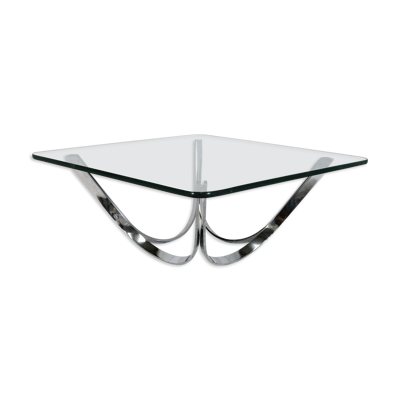 Table basse carrée de Roger Sprunger édition Dunbar USA, circa 1970