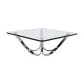Square coffee table by Roger Sprunger, Dunbar edition, USA, circa 1970.