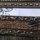 Antique mirror with copper moulding.