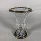 Baluster Vase in Cut Crystal and Silvered Bronze, Charles X Period