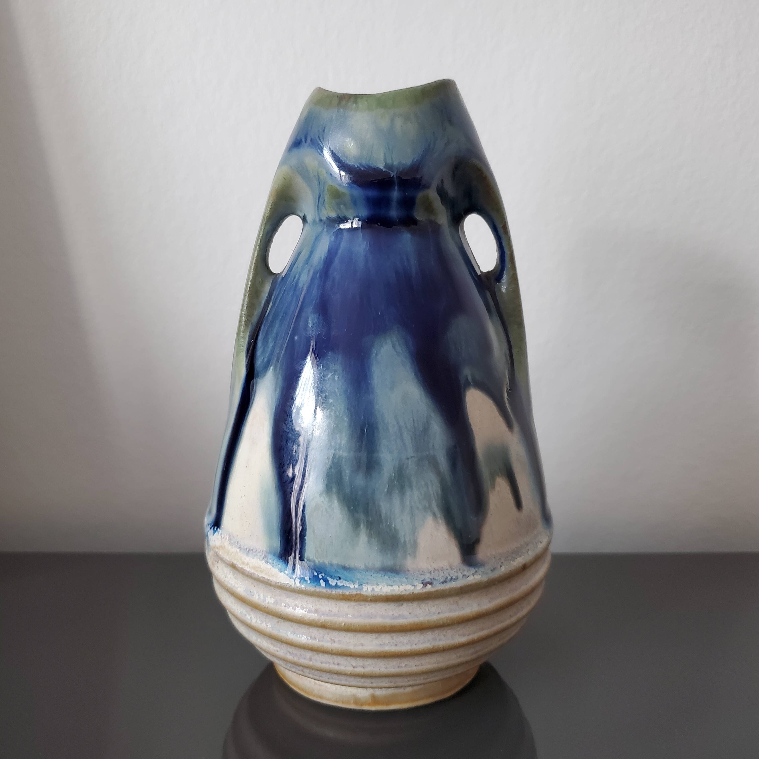 Glazed ceramic vase