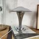 Lampe de bureau en inox ou métal chromé modèle champignon