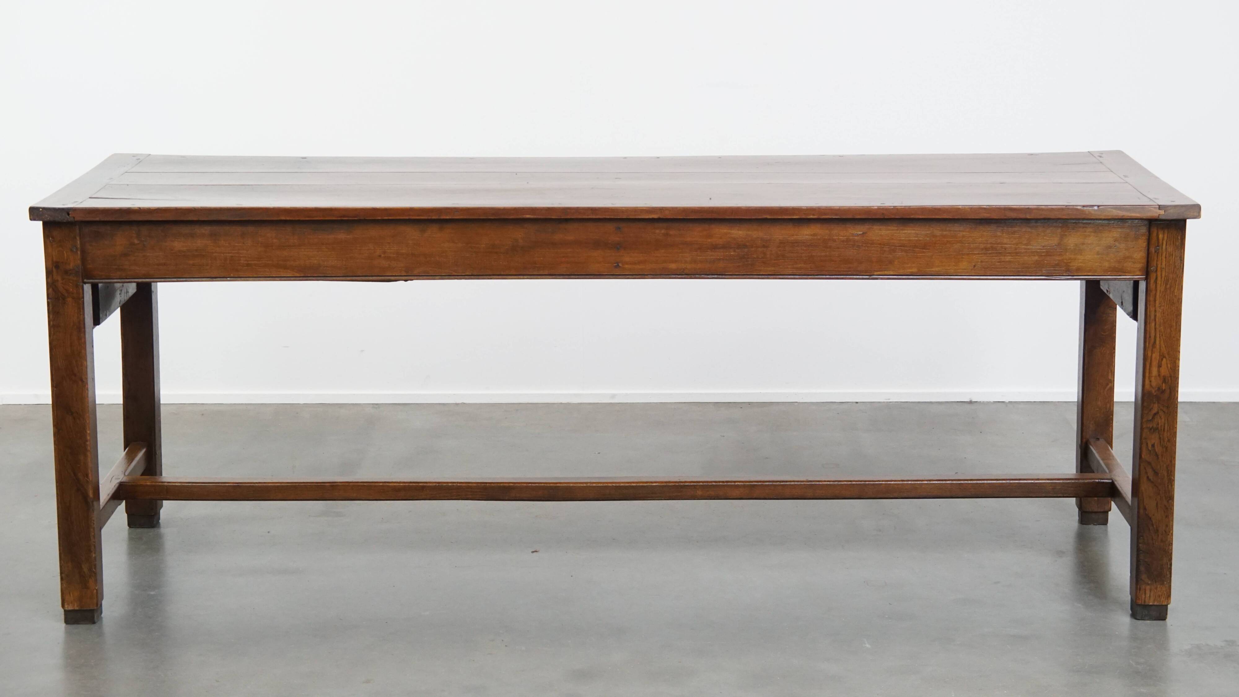 Antique French Dining Table in Fruitwood from the 18th Century