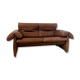 Vintage sofa 2 places leather camel design de sede ds-1023