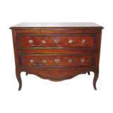 Dutch chest of drawers two mahogany drawers and walnut bramble