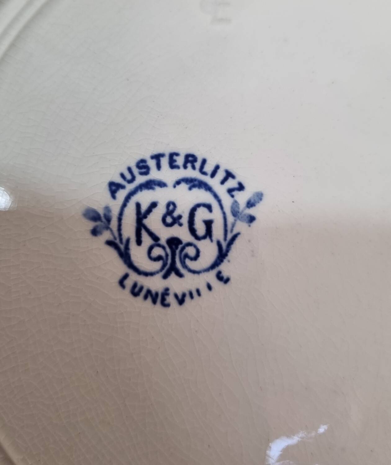 Lunéville plates Austerlitz model from 1890