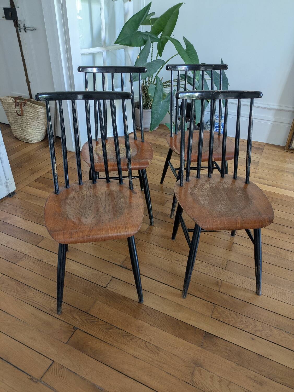 4 Fanette chairs by Ilmari Tapiovaara