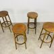 4 bar stools Baumann wood 60s bistro