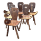 Lot chaises art populaire
