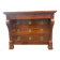 Restoration period walnut chest of drawers with a scroll handle