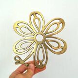 Brass flower trivet