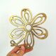 Brass flower trivet