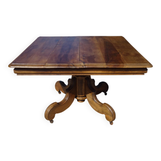 Antique walnut table 112x112 cm