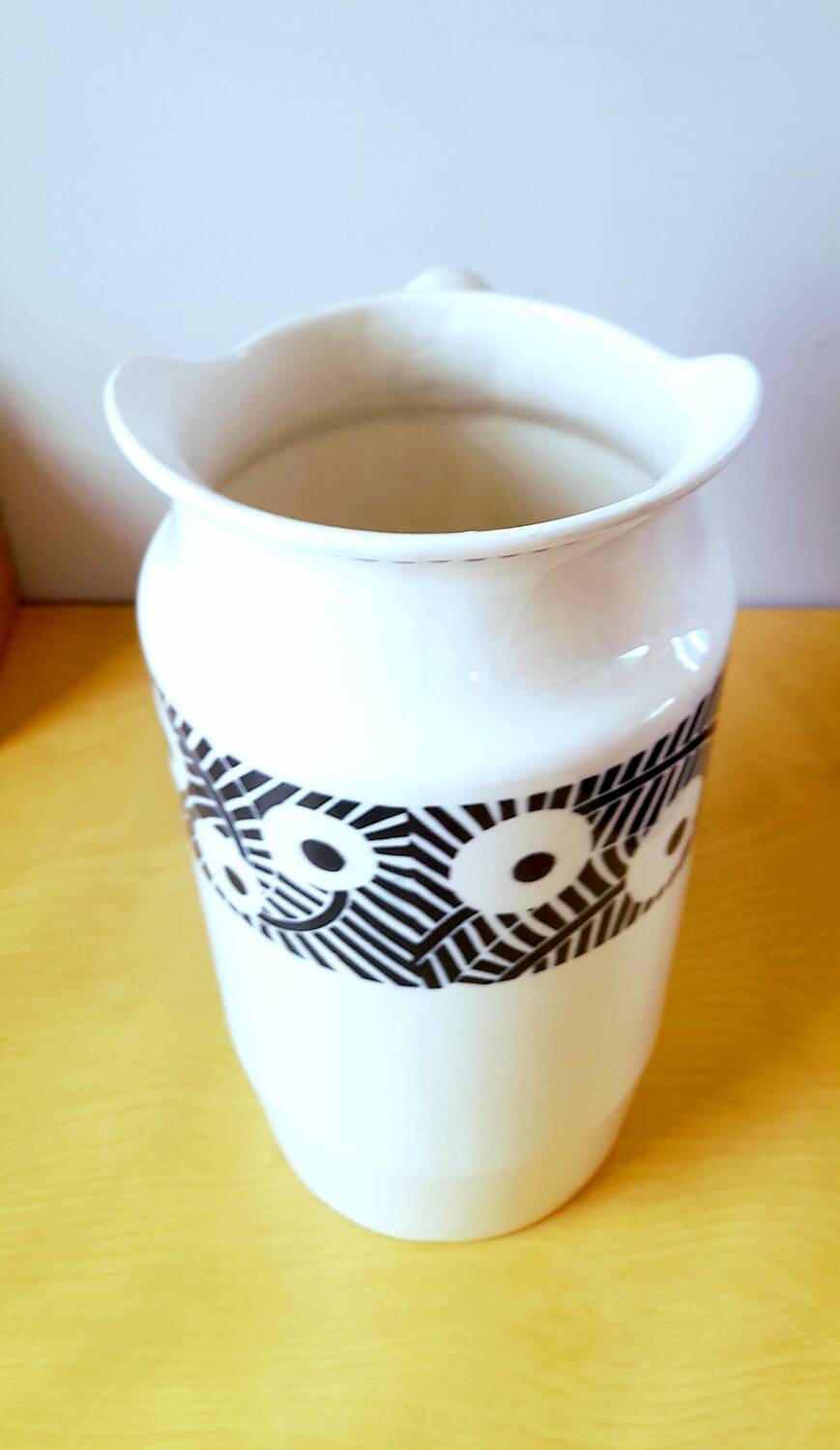 Badonviller earthenware art deco pitcher