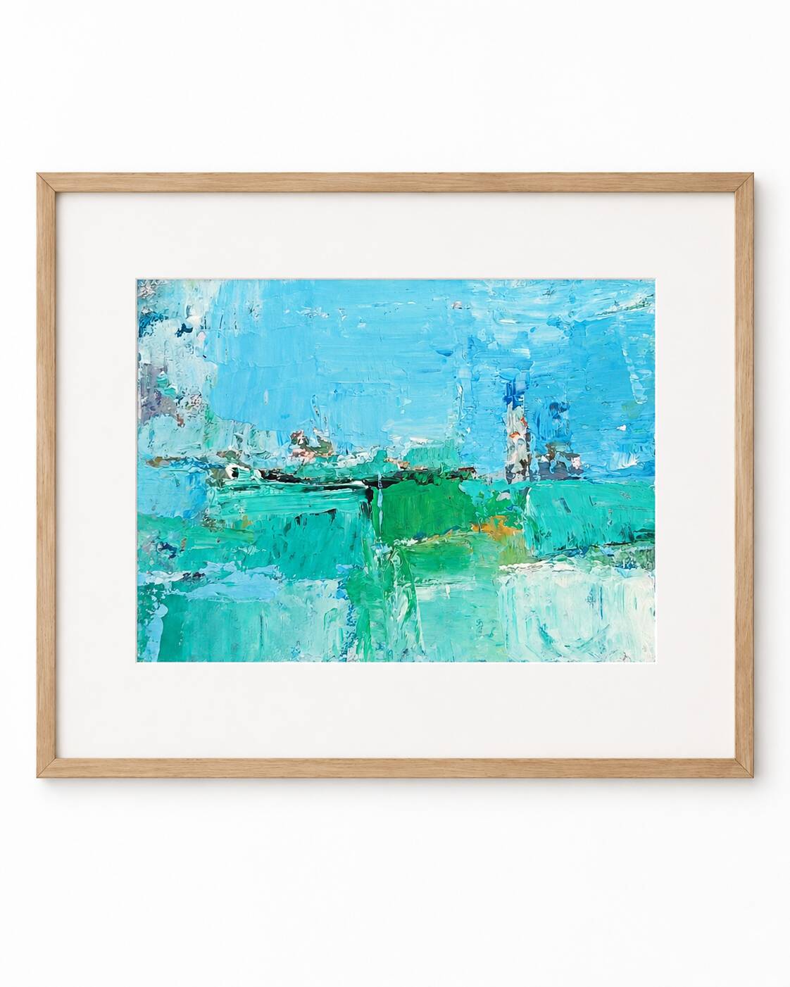 Peinture abstraite originale lumineuse – dlg Nicolas de Stael