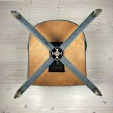 Mid-century green swivel office chair attributed to Umberto Mascagni, Italy, 1950s.