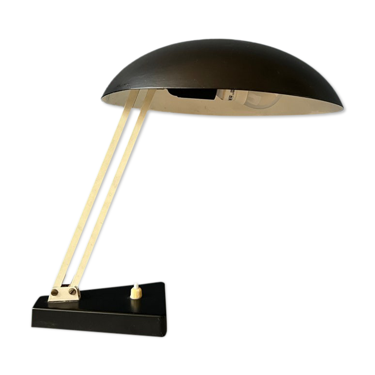 Black vintage flexible desk lamp by Hala