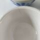 7 stoneware bowls with blue and green ocean-inspired decoration