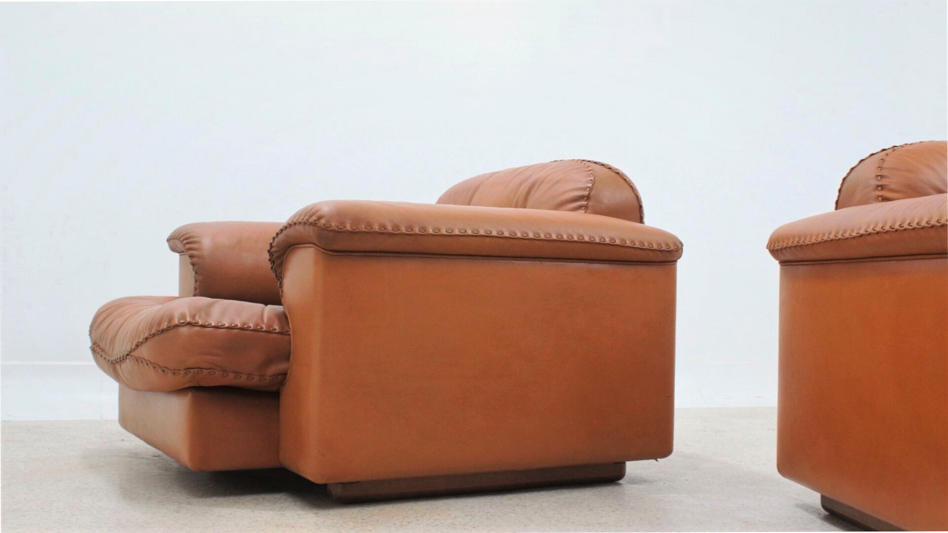 De Sede "DS 101" leather armchairs 1970s