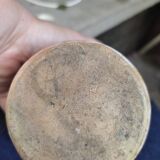 Enamelled ceramic vase