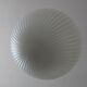 Large globe opaline suspension pleated circa 1950