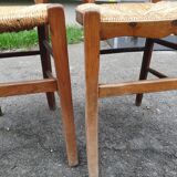 Pair of chairs paillé