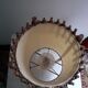 Lampe rotin Louis Sognot design 50's 60's