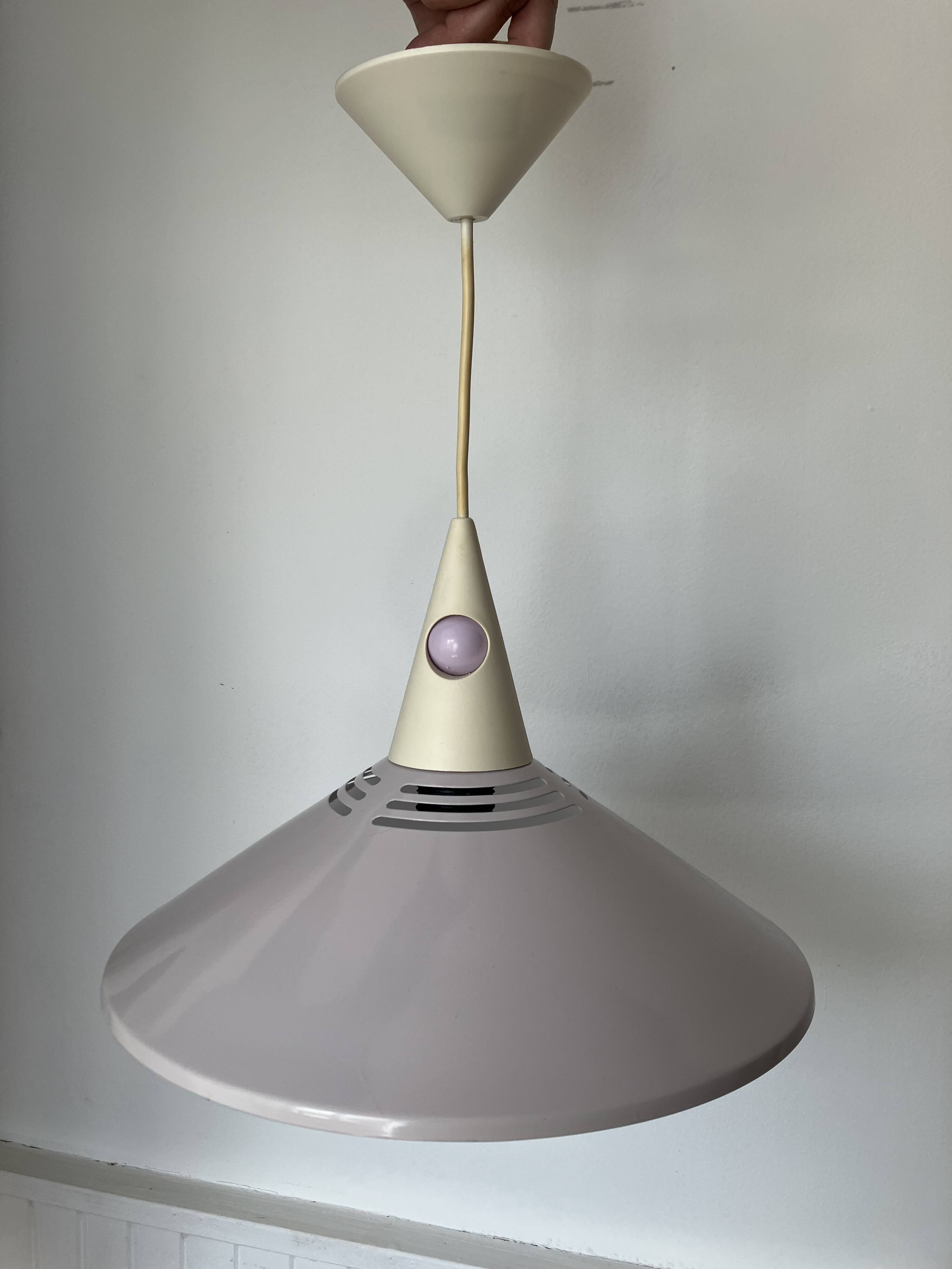 Brilliant lilac postmodern pendant light