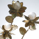 Brass House Jansen 70s flower lamp