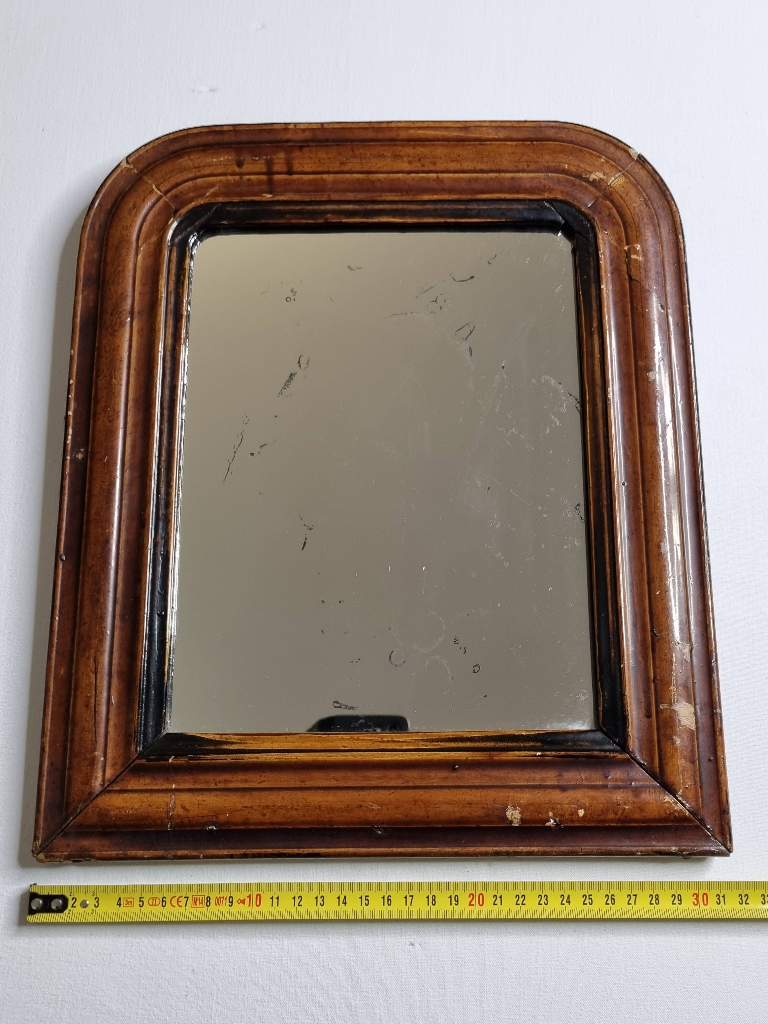Vintage Louis Philippe style table mirror 37 cm x 32 cm