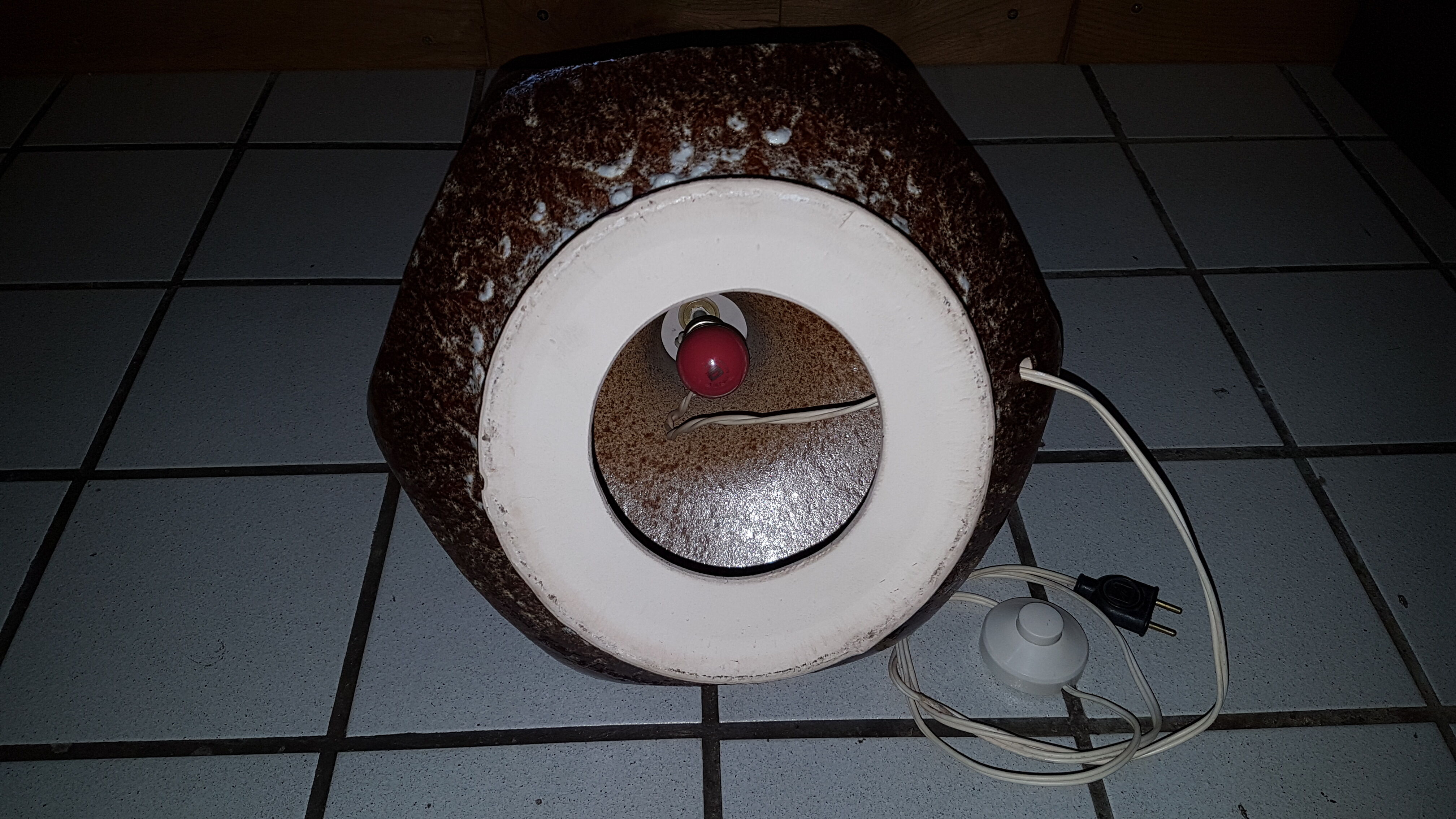 Lamp ceramic 60s