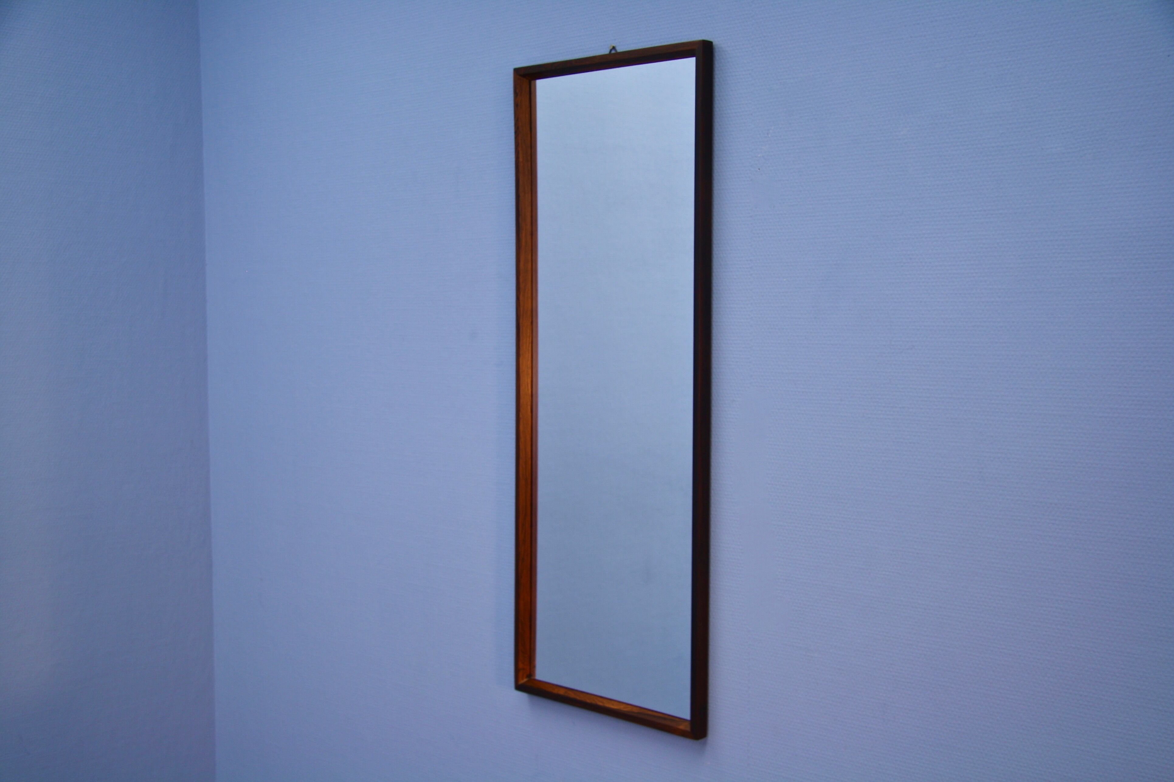 Miroir danois en palissandre, années 1960