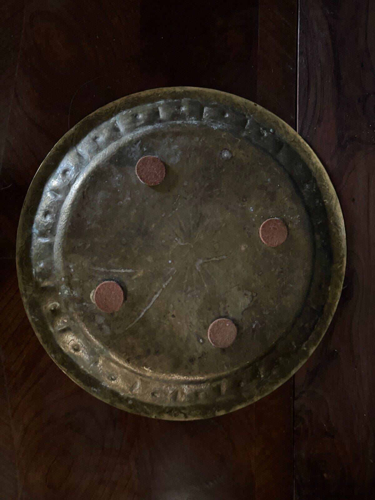 Oriental tea tray in copper or brass 20th century