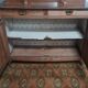 Art Nouveau Art Deco buffet in blonde walnut