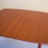 Scandinavian dining table extendable teak by Henry Walter Klein