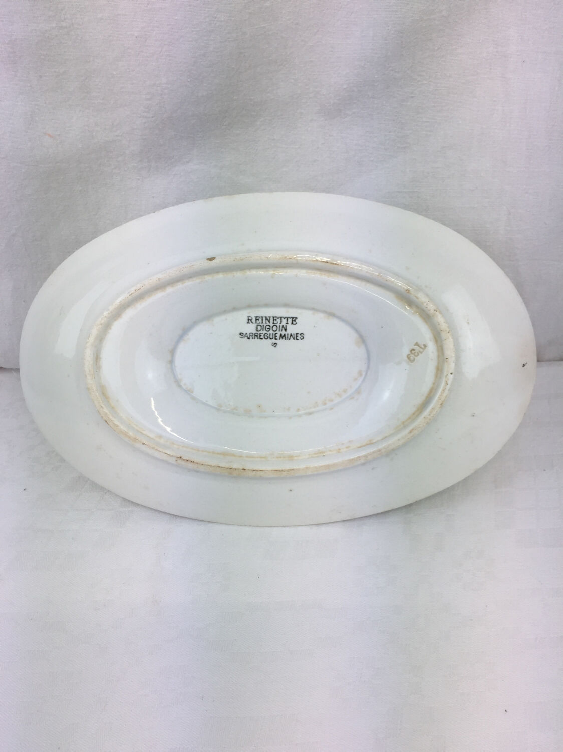 Old sauce boat made in France Digoin Sarreguemines