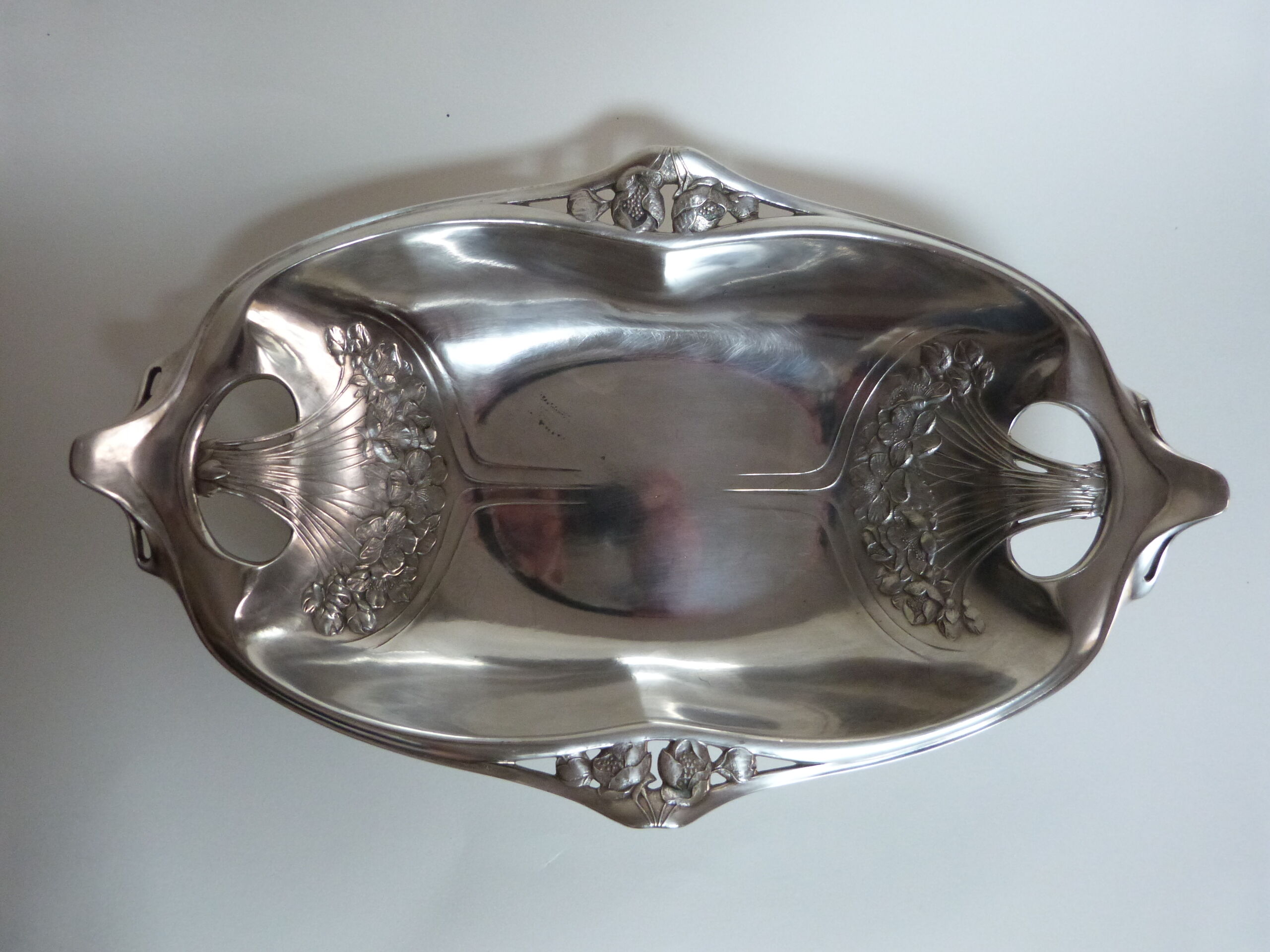 flat basket bannette art nouveau Gallia Christofle