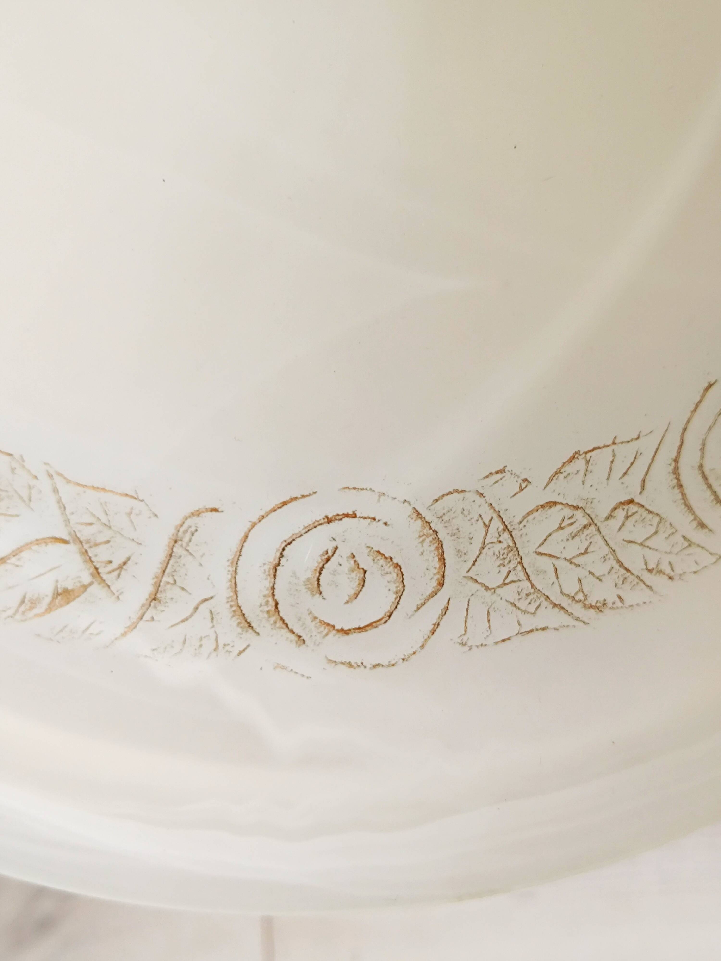 Pair of glass paste chandeliers