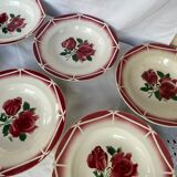 Lot 6 plates Digoin Sarreguemines