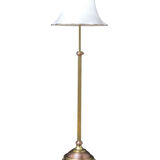 Edwardian Brass and Copper Floor Standard Lamp