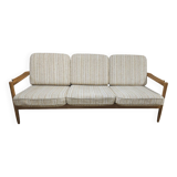 Canapé scandinave 3 places tissu bouclette 1960