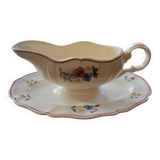 Rustic Sauce Boat Digoin Sarreguemines 1930