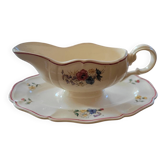 Rustic Sauce Boat Digoin Sarreguemines 1930