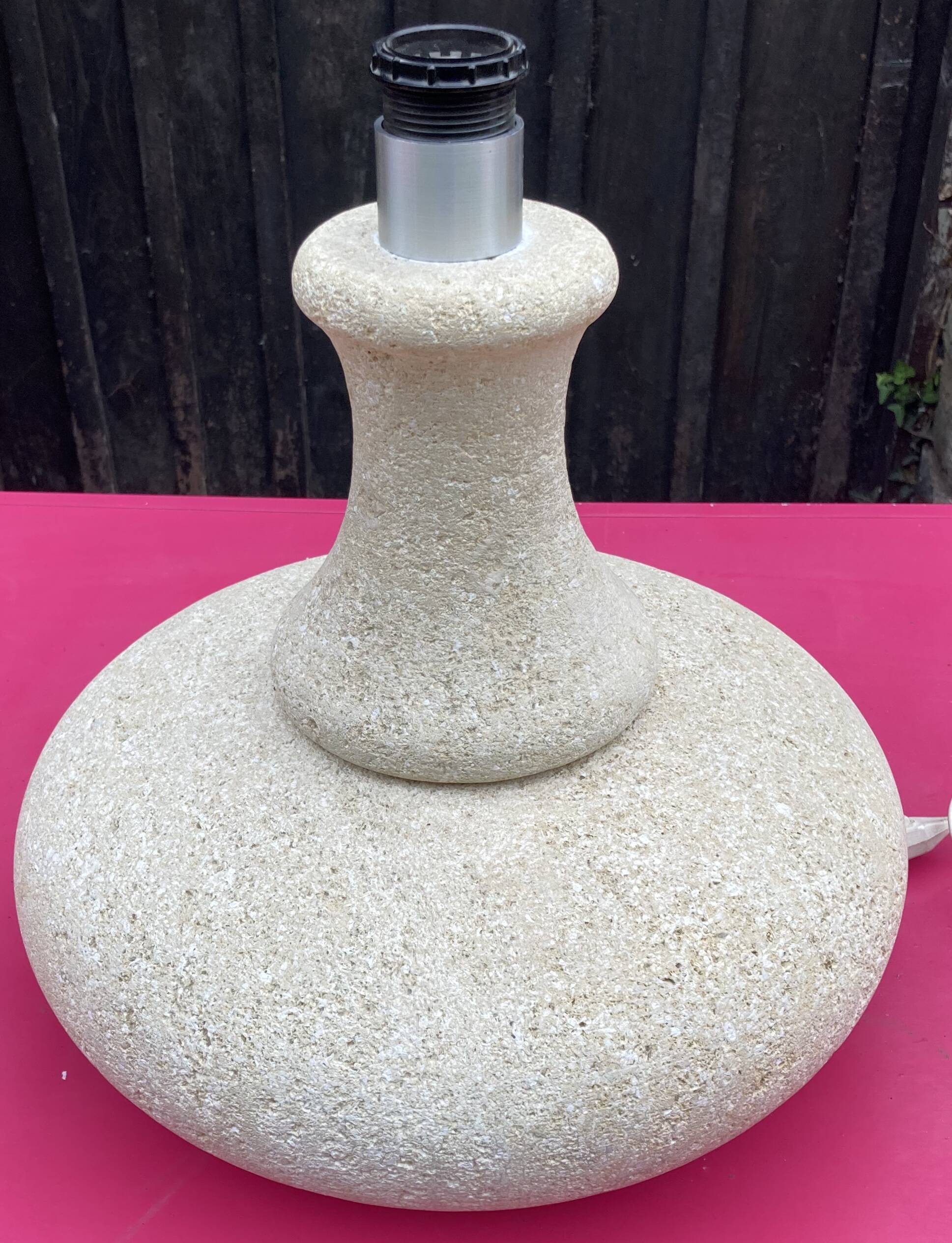 Stone lamp, dlg by albert tormos, arsène galisson, size xxl, approximately 20 kg