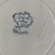 Two ironstone plates Saint-Amand Regency model