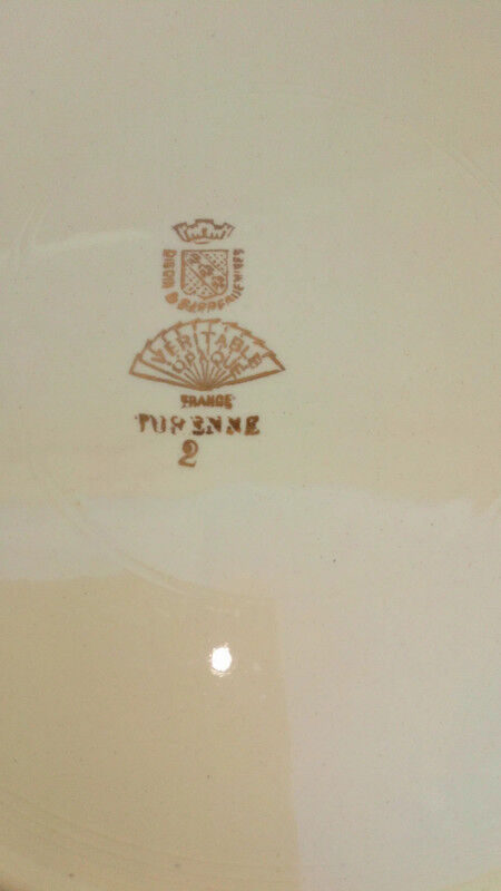 Plat de service Digoin Sarreguemines Turenne