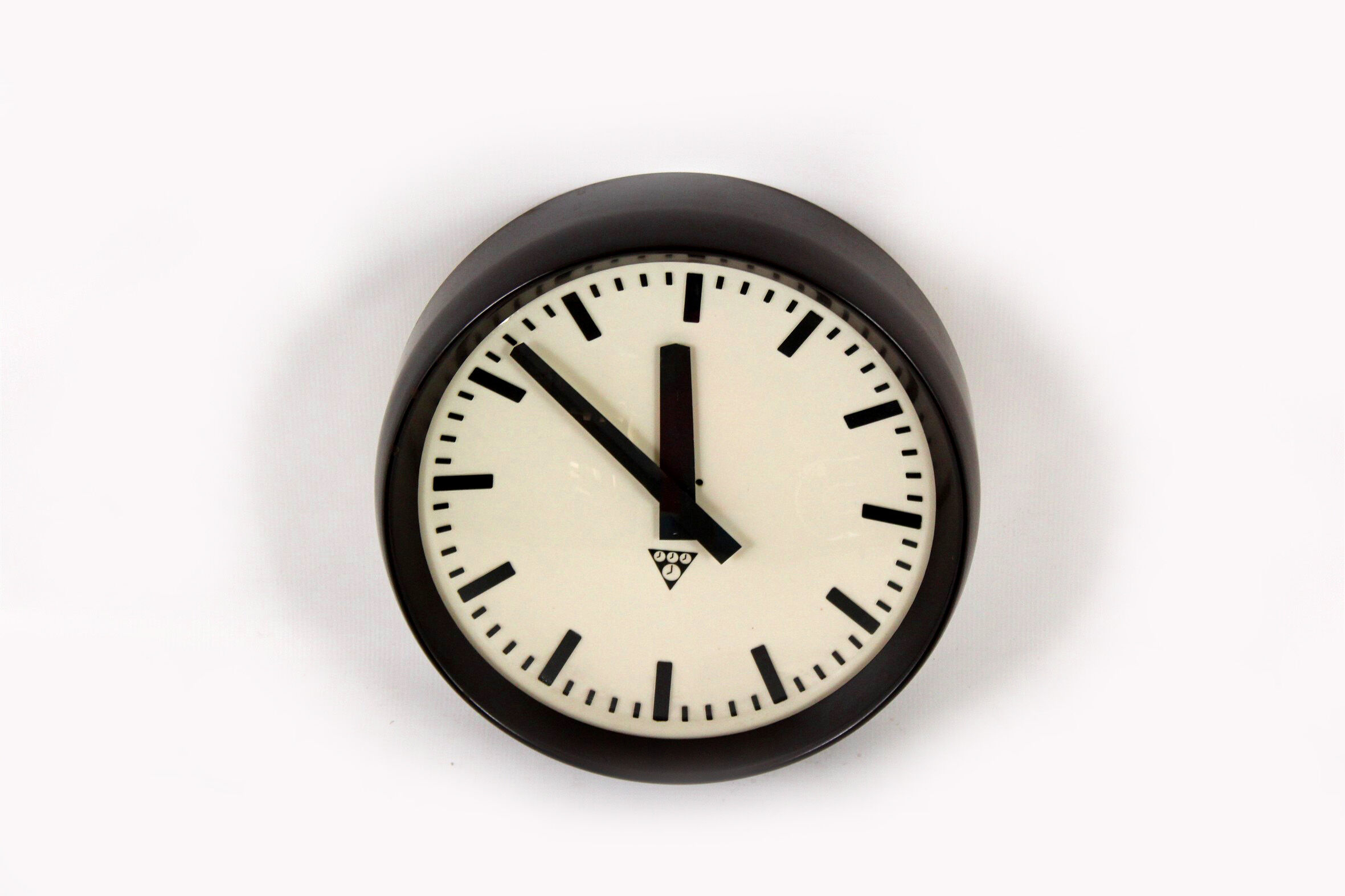Railway clock from Pragotron, 1950